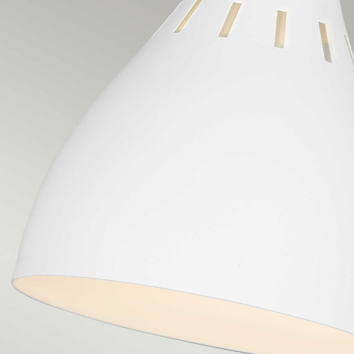 Feiss Joan 1 Light Matte White & Brass Table Lamp 4