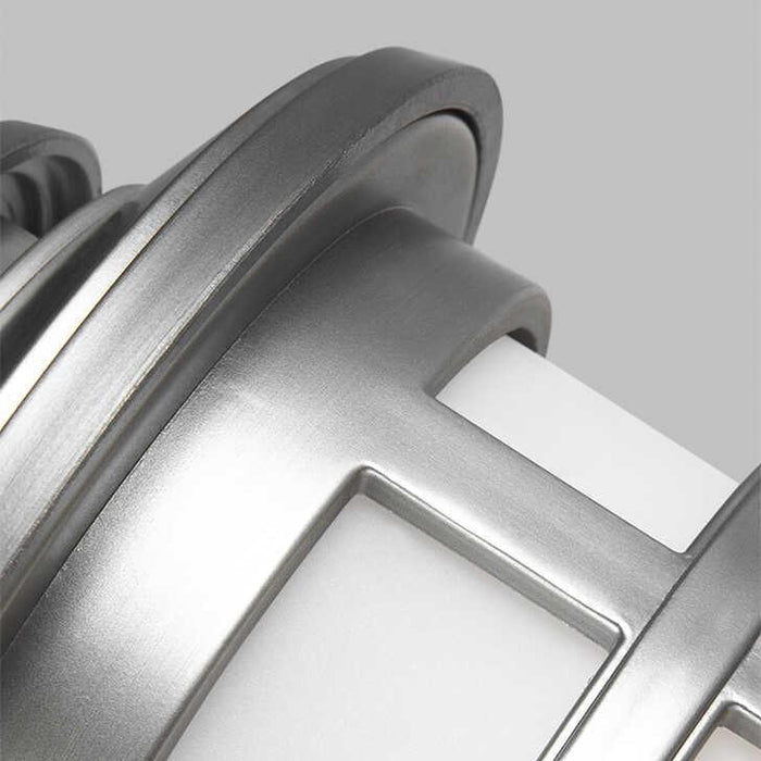 feiss newport 1 light small brushed steel outdoor wall lantern Close Up