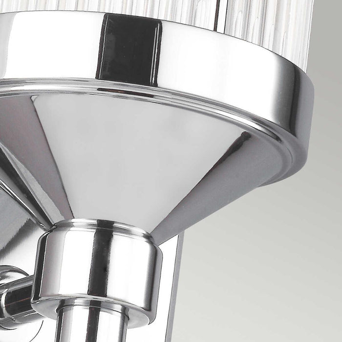 feiss paulson 1 light chrome bathroom wall light Detailed Close Up