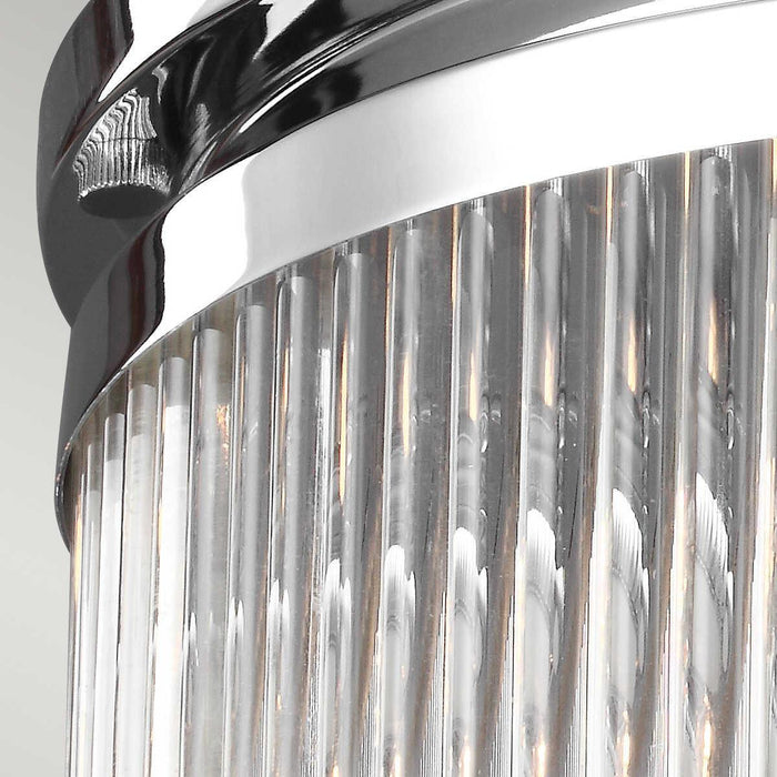 feiss paulson 2 light flush chrome bathroom ceiling light Close Up