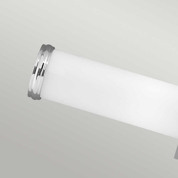 feiss payne polished chrome finish twin arm bathroom wall light fe payne2 bath Close Up