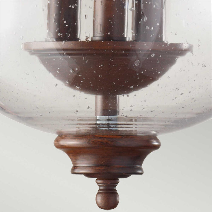 Feiss Pickering Bronze Semi-Flush/Duo-Mount Ceiling Light Living room weight image