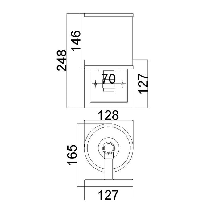 Feiss Prospect Park 1 Light Satin Nickel & Chrome Wall Light — close-up detail