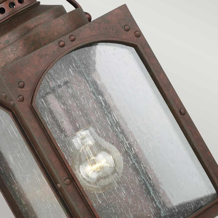 Feiss Randhurst 1 Light Medium Copper Outdoor Wall Light — lifestyle setting