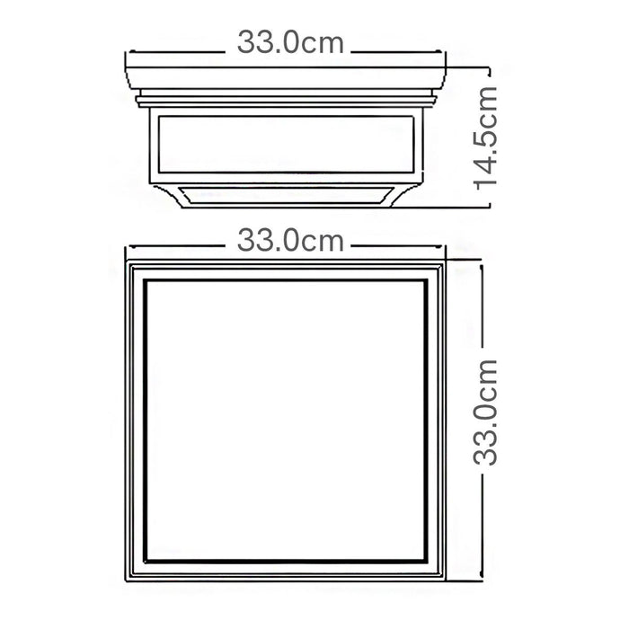Feiss Shepherd Outdoor Weathered Zinc Flush Light — alternate view