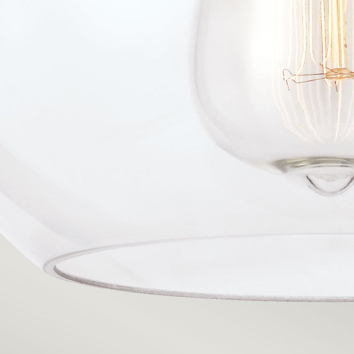Feiss Tabby 1 Light Flush Light Polished Nickel Ceiling Light — lifestyle setting