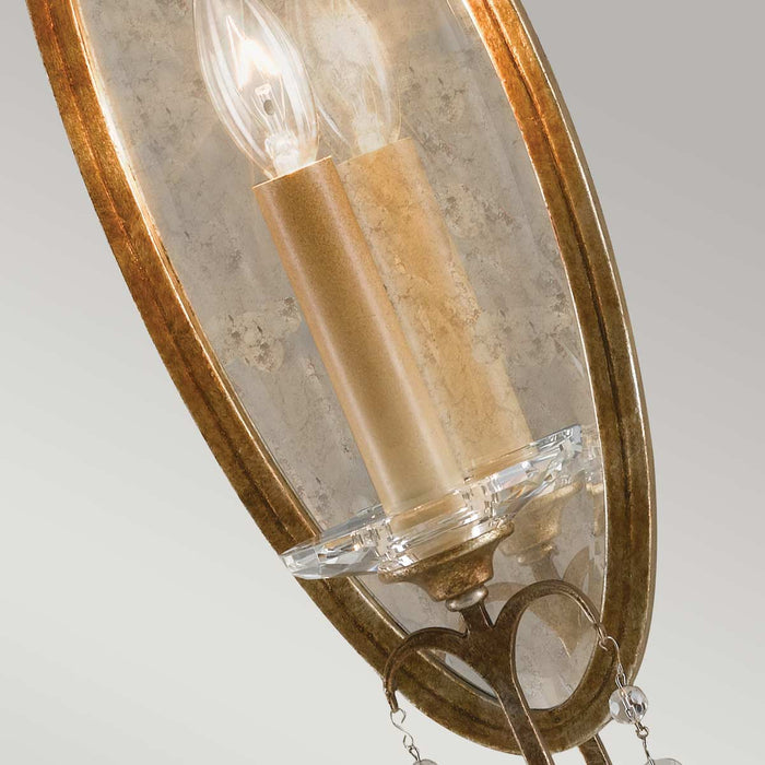 Feiss Valentina 1 Light Bronze Wall Light — additional angle