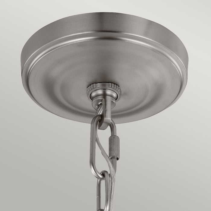 Feiss Vintner 3 Light Chandelier Ceiling Light - Satin Nickel — product detail