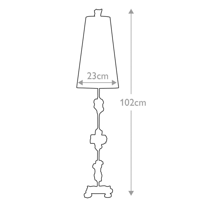 Flambeau Fragment 1 Light Table Lamp - Gold — close-up detail