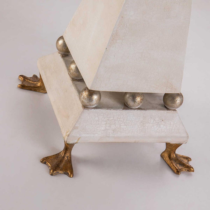 Flambeau Leda 1 Light Table Lamp - Cream Patina 5