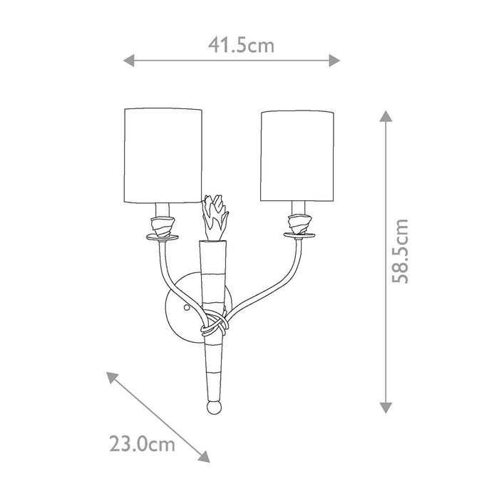 Flambeau Wall Light — close-up detail