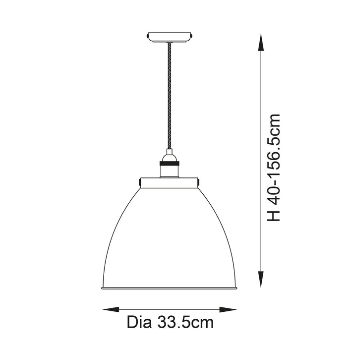 Franklin Pewter Industrial Style Ceiling Pendant - 34cm-Ceiling Pendant Lights-Endon Lighting  Bedrooom Lighting close up Tiffany Lighting Direct