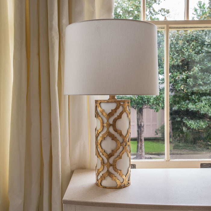 Gilded Nola Arabella 1 Light Table Lamp - Distressed Gold — alternate view