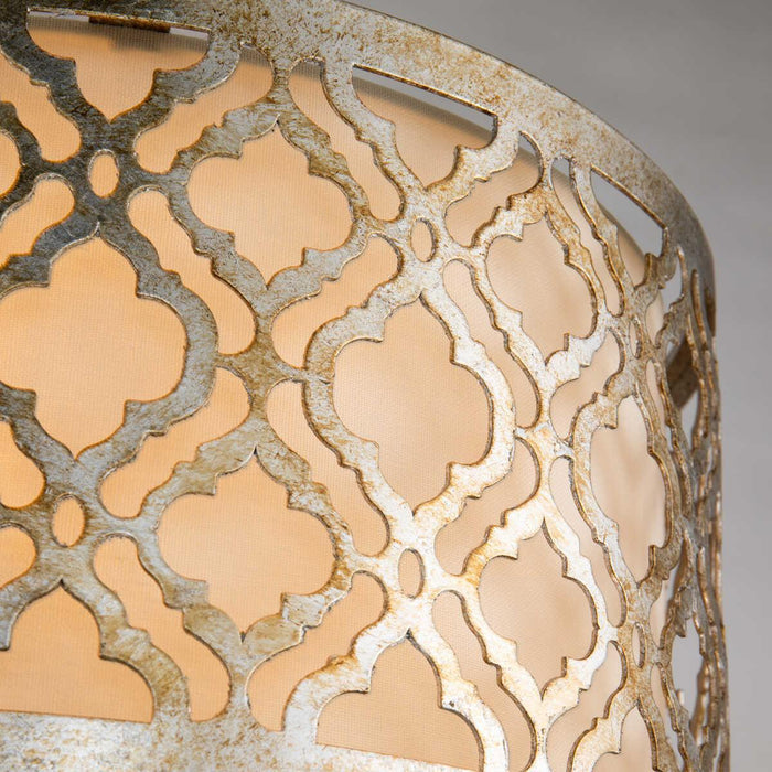Gilded Nola Arabella 2 Light Gold Flush Ceiling Light Living room weight image