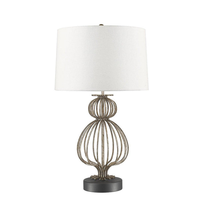 Gilded Nola Lafitte 1 Light Silver Table Lamp 1