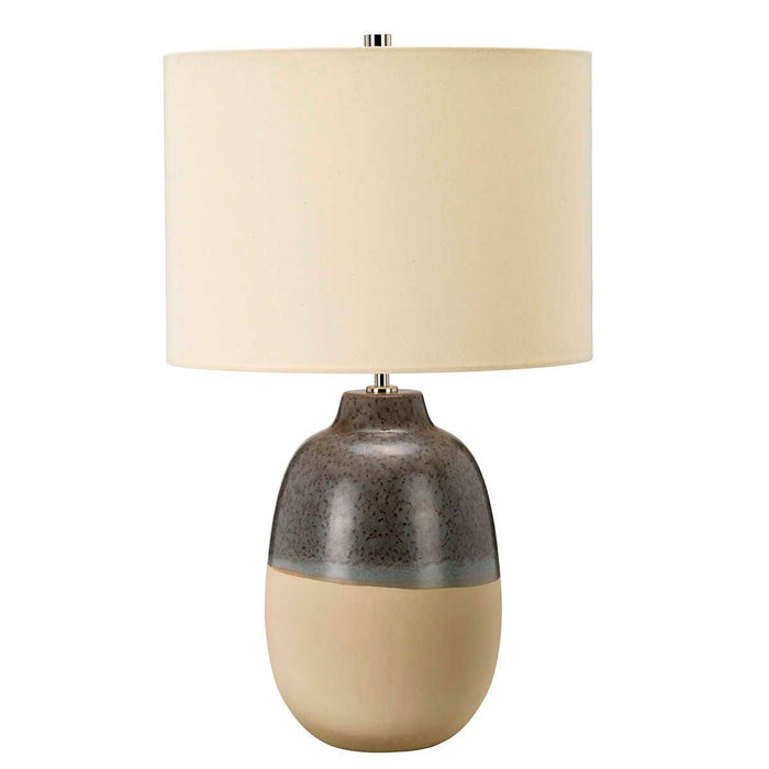 Grange Park Grey & Brown Ceramic Table Lamp unlit