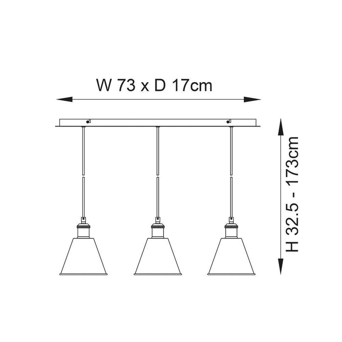 hal nickel 3 light adjustable ceiling pendant by Endon Lighting Living Room Family Shot