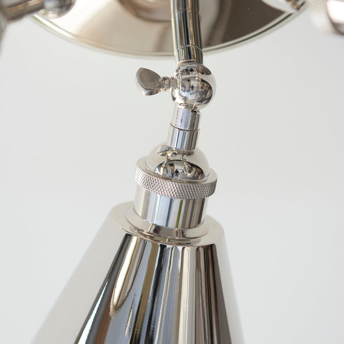 hal nickel 3 light modern spot light by Endon Lighting Bedroom Hero Shot