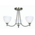 Art Deco Ceiling Light - Hamburg 3 Arm Antique Chrome Finish Art Deco Ceiling Light 1178/3 AC