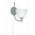 Hamburg Chrome Finish Art Deco Living Room Wall Light white background