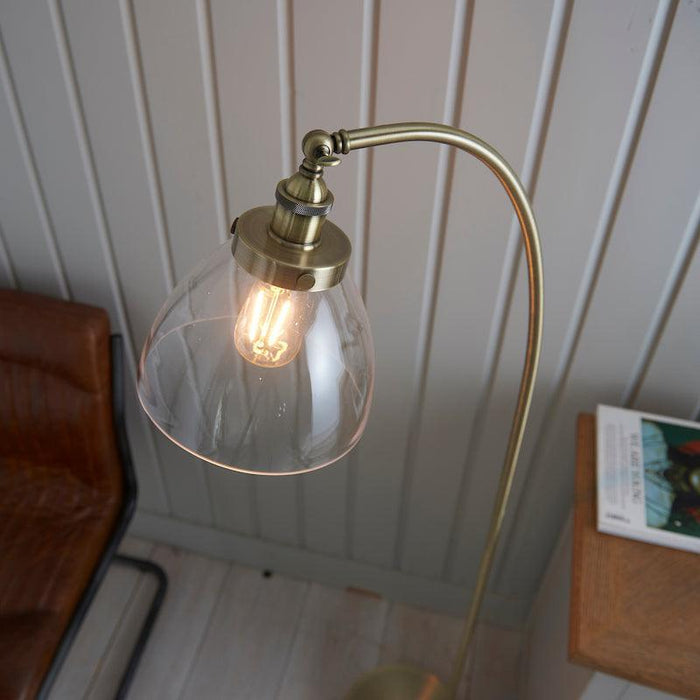 Hansen Brass Floor Lamp top view