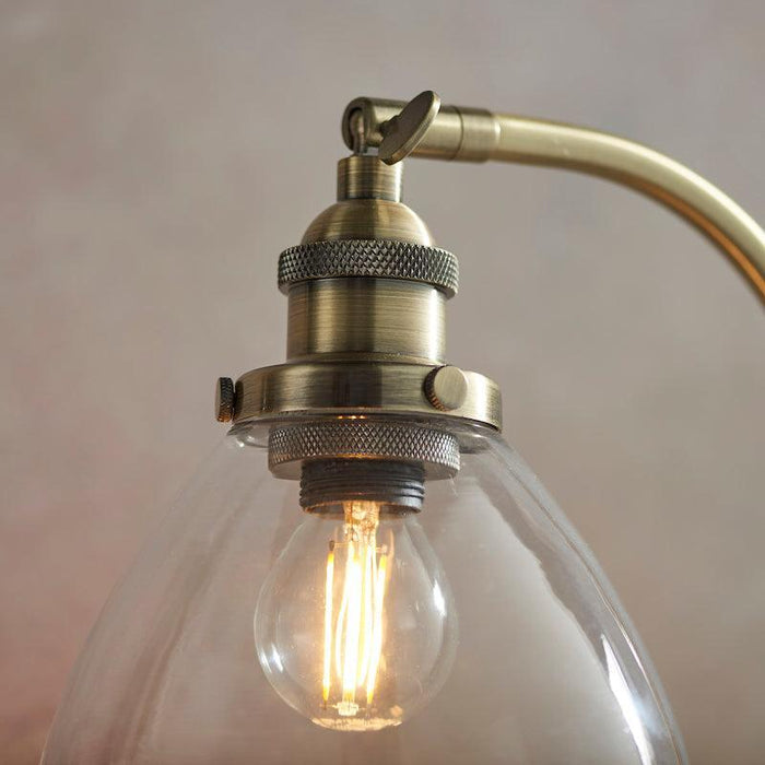 Hansen Brass Table Lamp close up