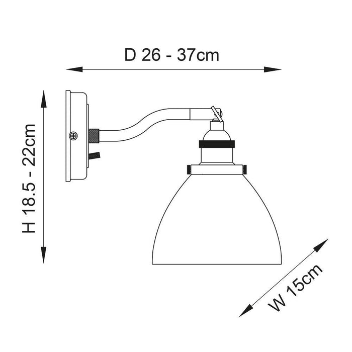 hansen nickel wall light with clear glass shade by Endon Lighting Living room close up image