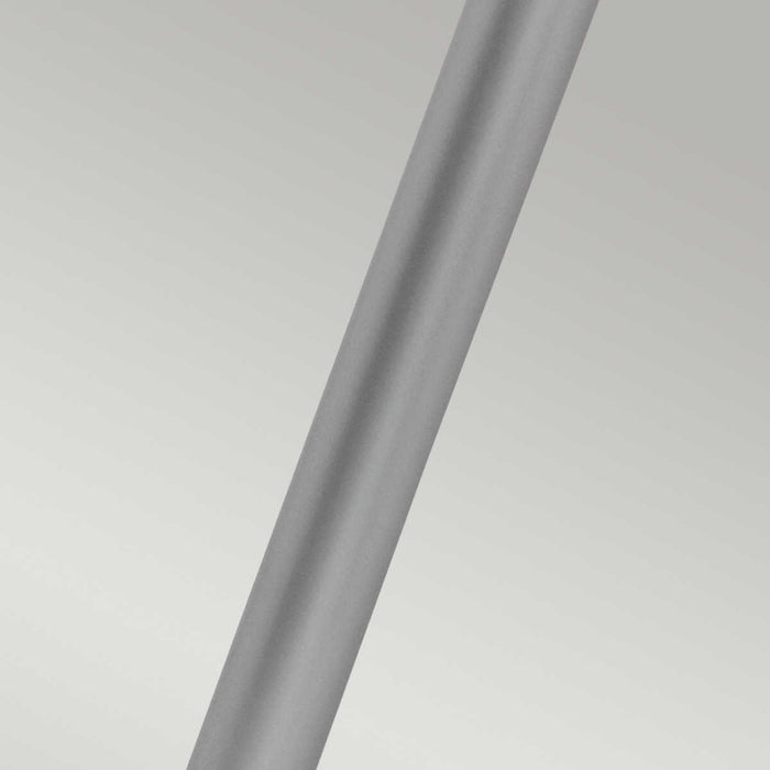 helsingor 1 light silver outdoor bollard lantern elstead lighting Close Up LED Bulb