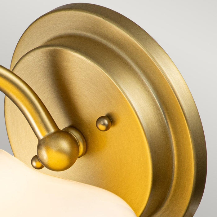 Hinkley Ainsley 1 Light Brass Bathroom Wall Light Wide Living Room Image