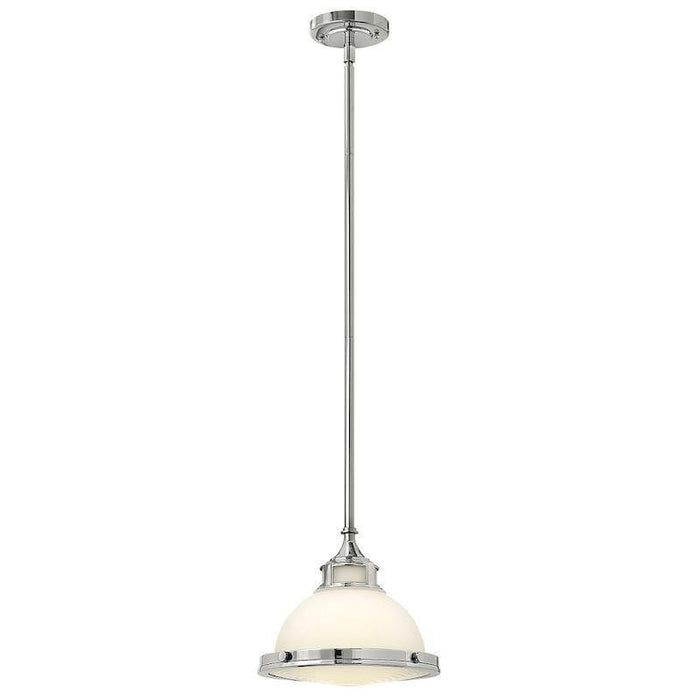Art Deco Ceiling Lights - Hinkley Amelia Chrome Finish Small Pendant Ceiling Light HK/AMELIA/P/S CM