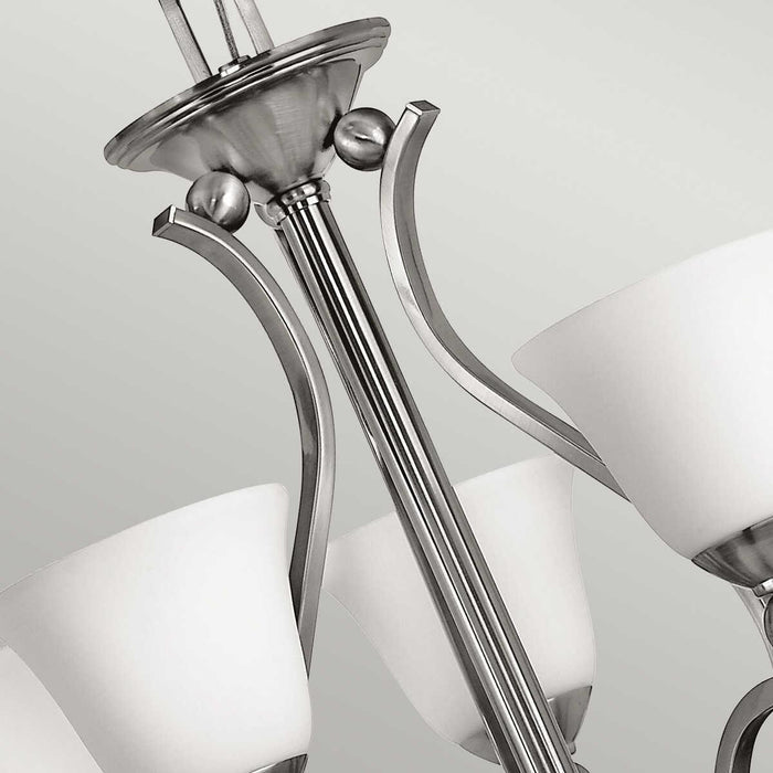 Hinkley Bolla Nickel 5 Light/Arm Chandelier-Elstead Lighting-5-Tiffany Lighting Direct