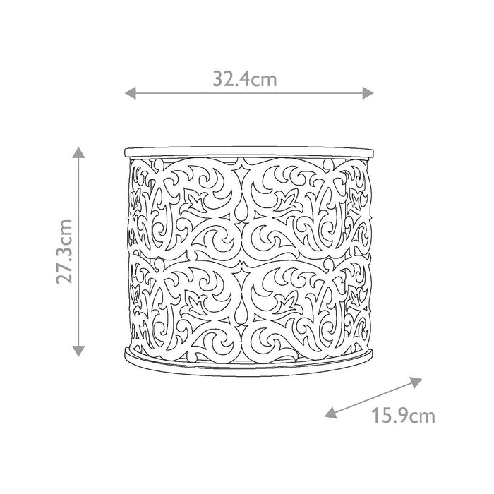 Hinkley Carabel Wall Light — close-up detail