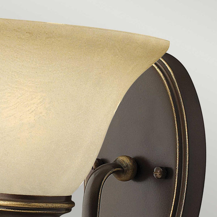 Hinkley Cello Antique Bronze Art Deco Wall Light Wide Living Room Image