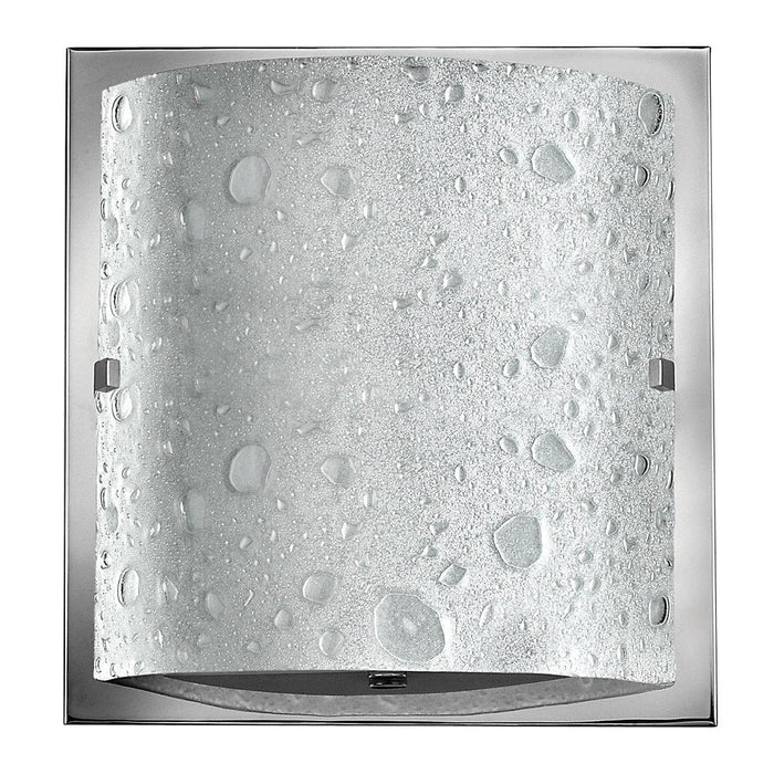 hinkley daphne 1 light polished chrome bathroom wall light