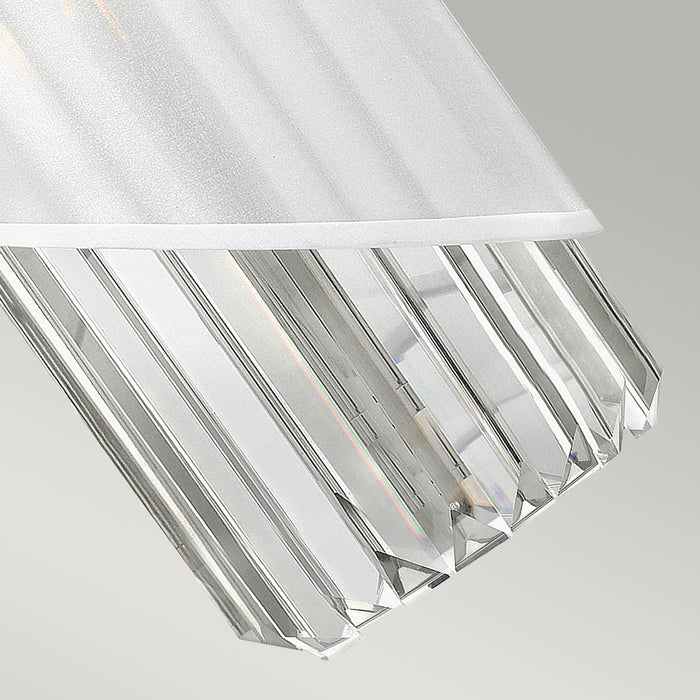 Hinkley Gigi 1 Light Polished Nickel Wall Light — side profile