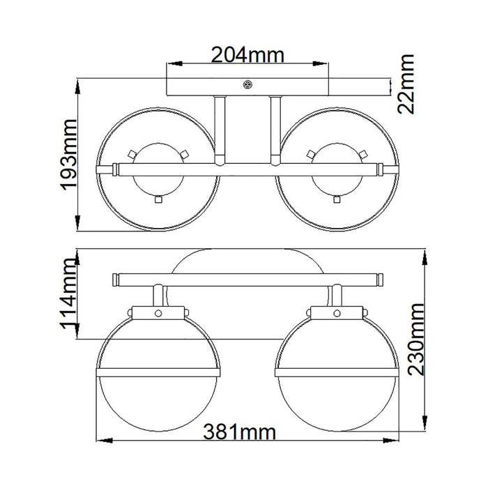 Hinkley Hollis 2 Brass Opal Glass Bathroom Wall Light — close-up detail