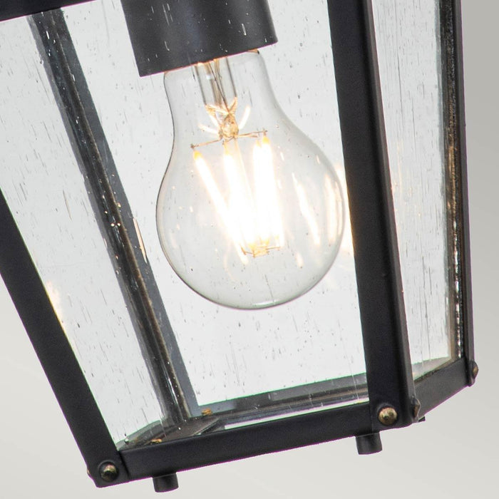 Hinkley Huntersfield Small Black Outdoor Chain Lantern — lifestyle setting