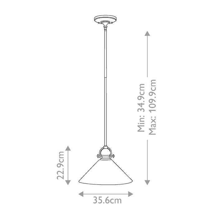 Hinkley Mayflower Bronze Pendant Ceiling Light — close-up detail