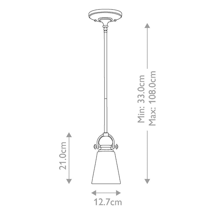 Hinkley Mayflower Bronze Small Pendant Ceiling Light — close-up detail