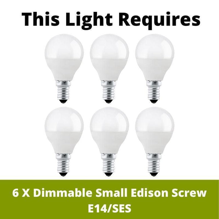 Hinkley Monaco Brushed Nickel Finish 6 Light Chandelier-Elstead Lighting-2-Tiffany Lighting Direct