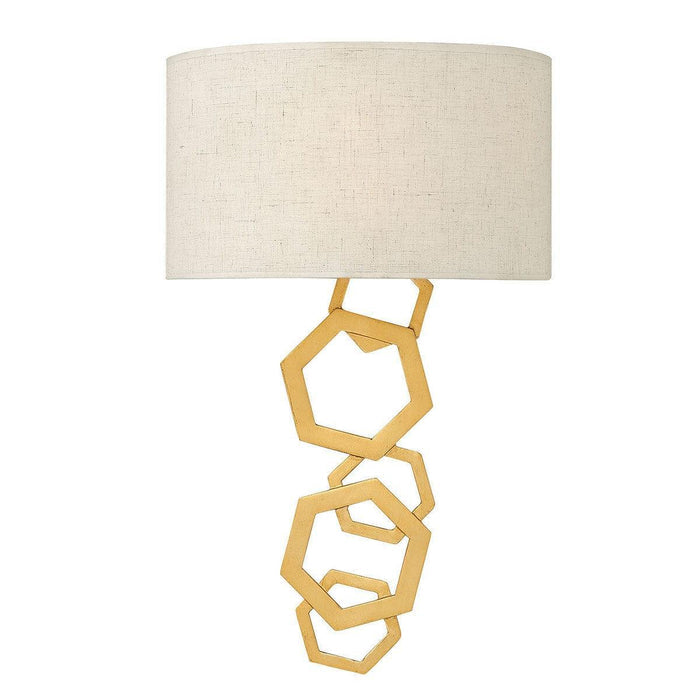 Hinkley Moxie 2 Light Sunset Gold Wall Light image 1