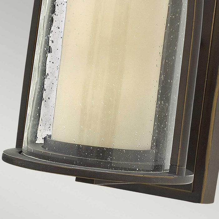 Elstead Quincy Oil Rubbed Bronze Finish Small Outdoor Wall Fitting Close up