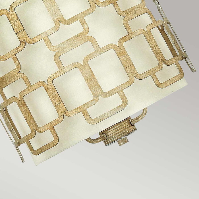 Hinkley Sabina 3 Light Silver Pendant Ceiling Light — side profile