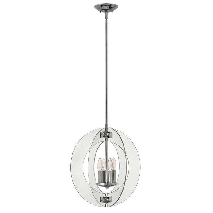Hinkley Solstice 4 Light Pendant Chandelier - Polished Chrome-Elstead Lighting-1-Tiffany Lighting Direct