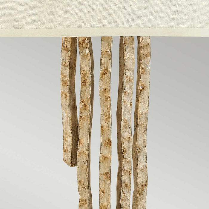 Hinkley Spyre 2 Light Champagne Gold Wall Light  Living Room Close Up
