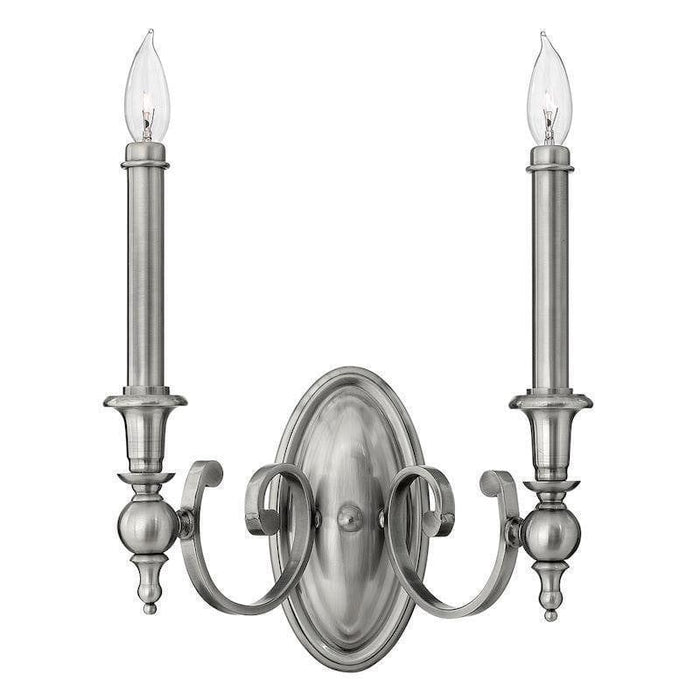 Traditional Wall Lights - Hinkley Yorktown 2lt Wall Light HK/YORKTOWN2