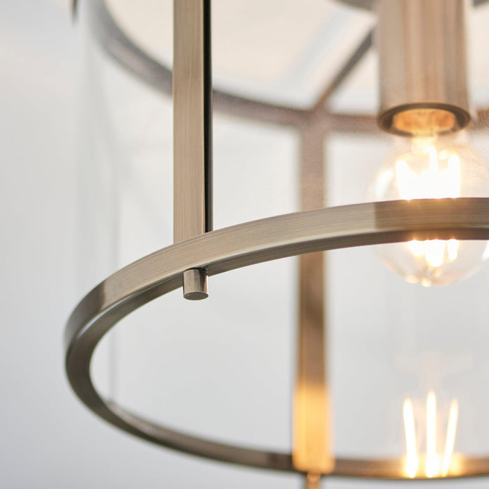 Hopton Brass & Glass living room Ceiling Flush weight guide