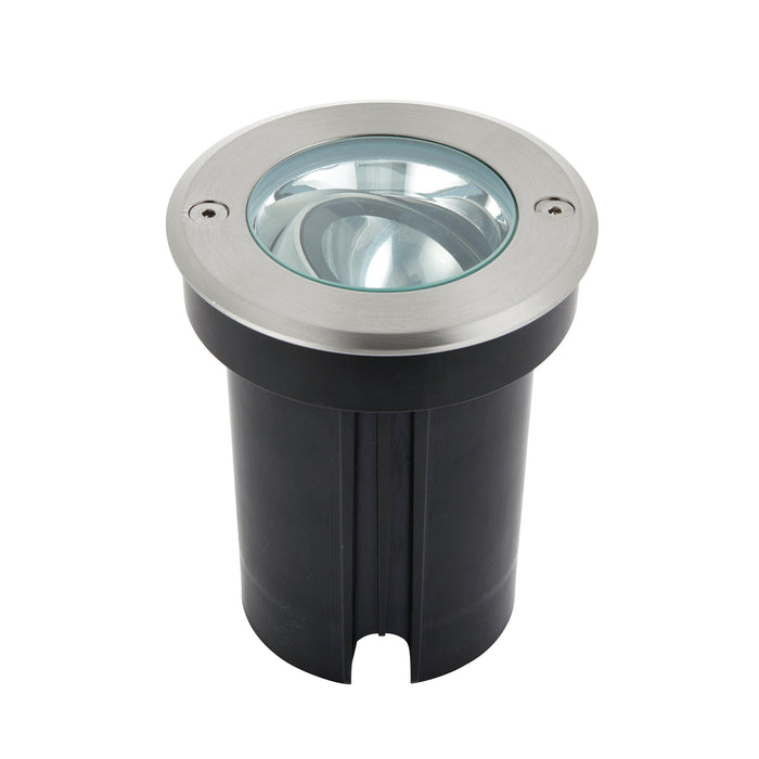 hoxton led stainless steel decking light cool white ip67 6wby Saxby Lighting, close up image