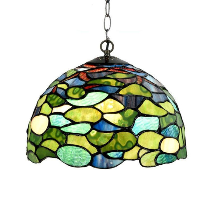 Hydrangea Tiffany Pendant Light — alternate view