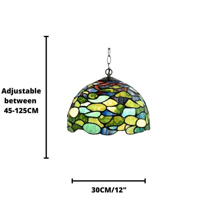 Hydrangea Tiffany Pendant Light — close-up detail